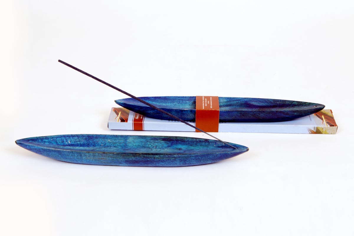 Ocean Range- Incense Stick and Wooden Boat Holder Set (OCN - 9)