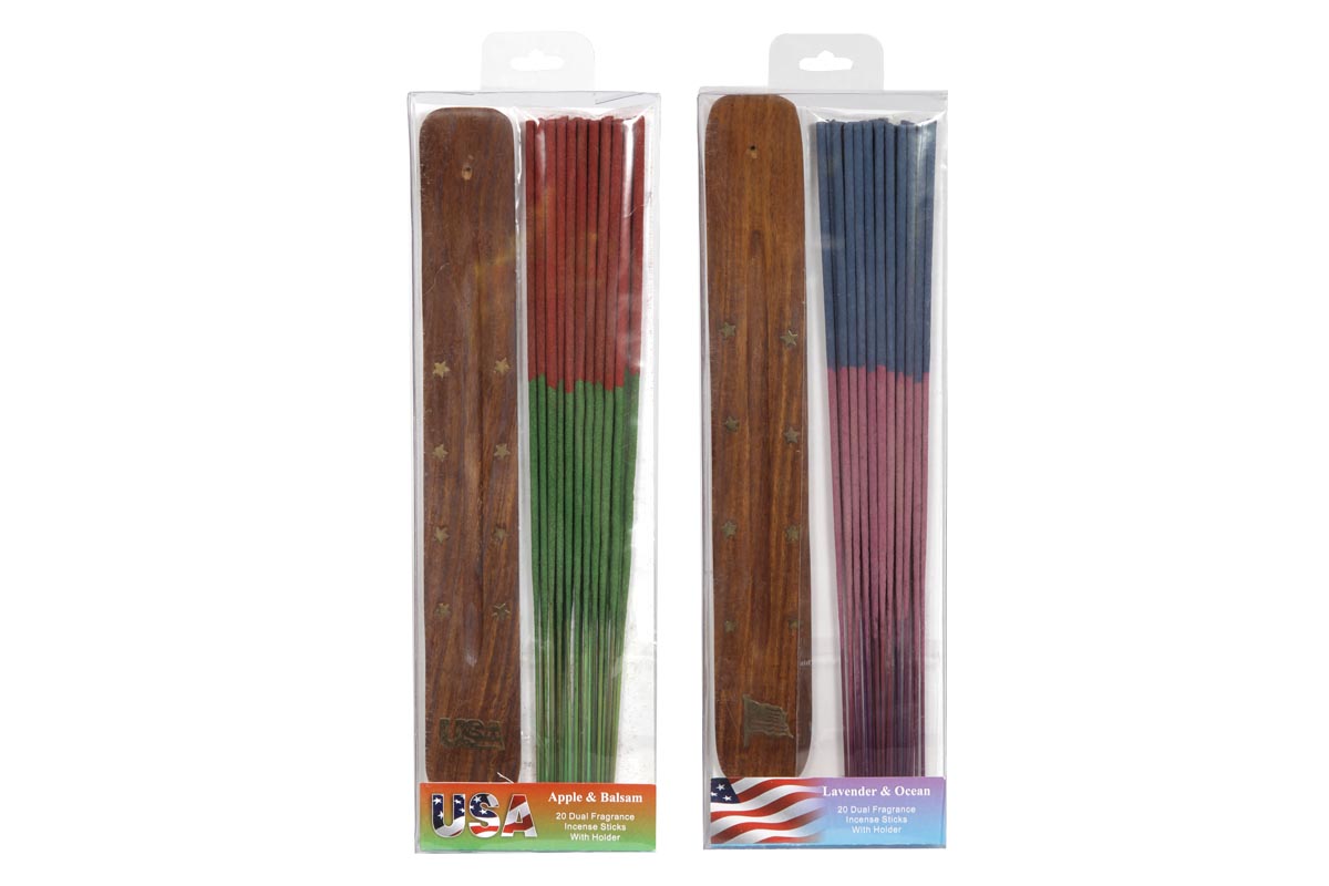 American Range-Dual Fragrance Incense Stick & Holder Set (AMCN - 5)