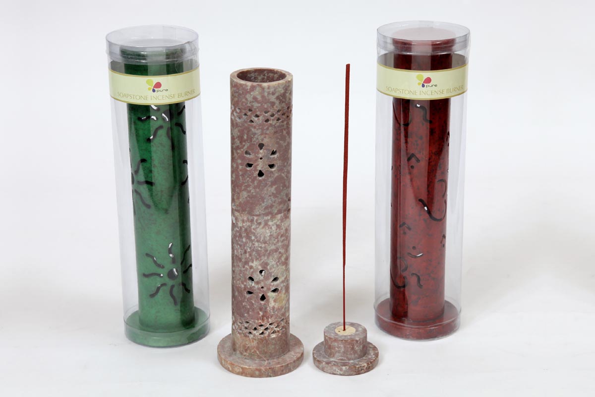 Soapstone Tower- Decorative Incense Stick Burners (SBRNR - 1)