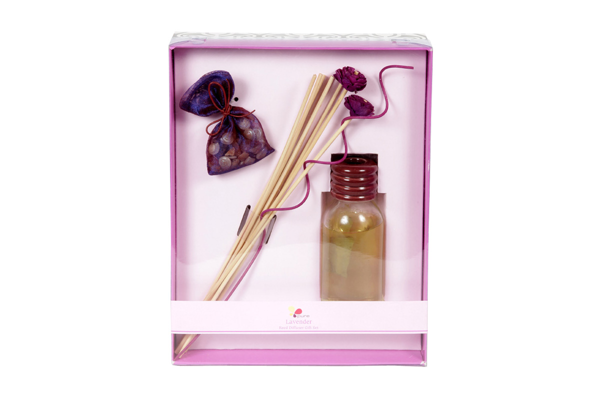 Lavender-Reed Diffuser Set For Continous Fragrance Diffusion (R-5001/E)