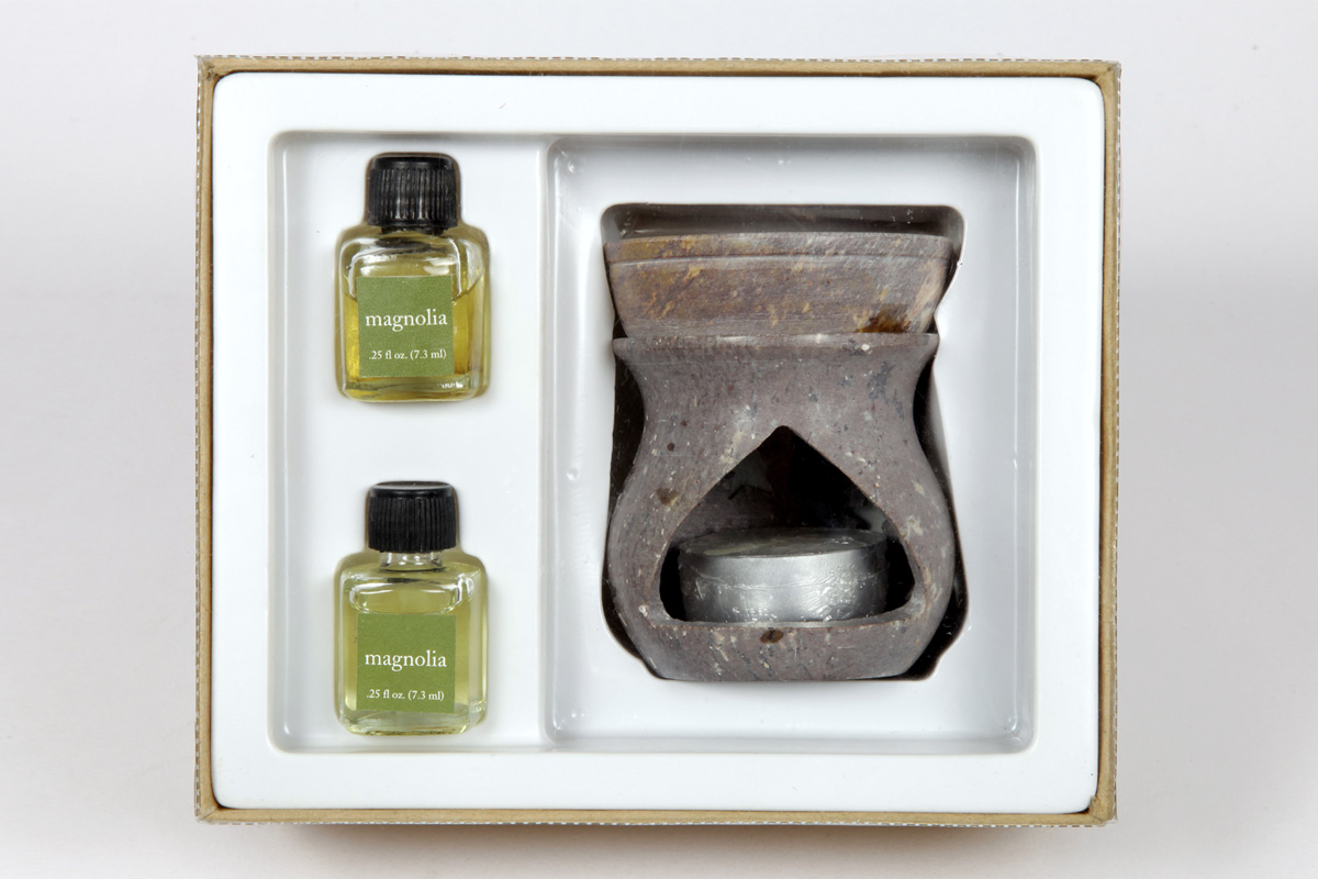 Soapstone Oil Burner -Room Refresher Set (O - 6001)