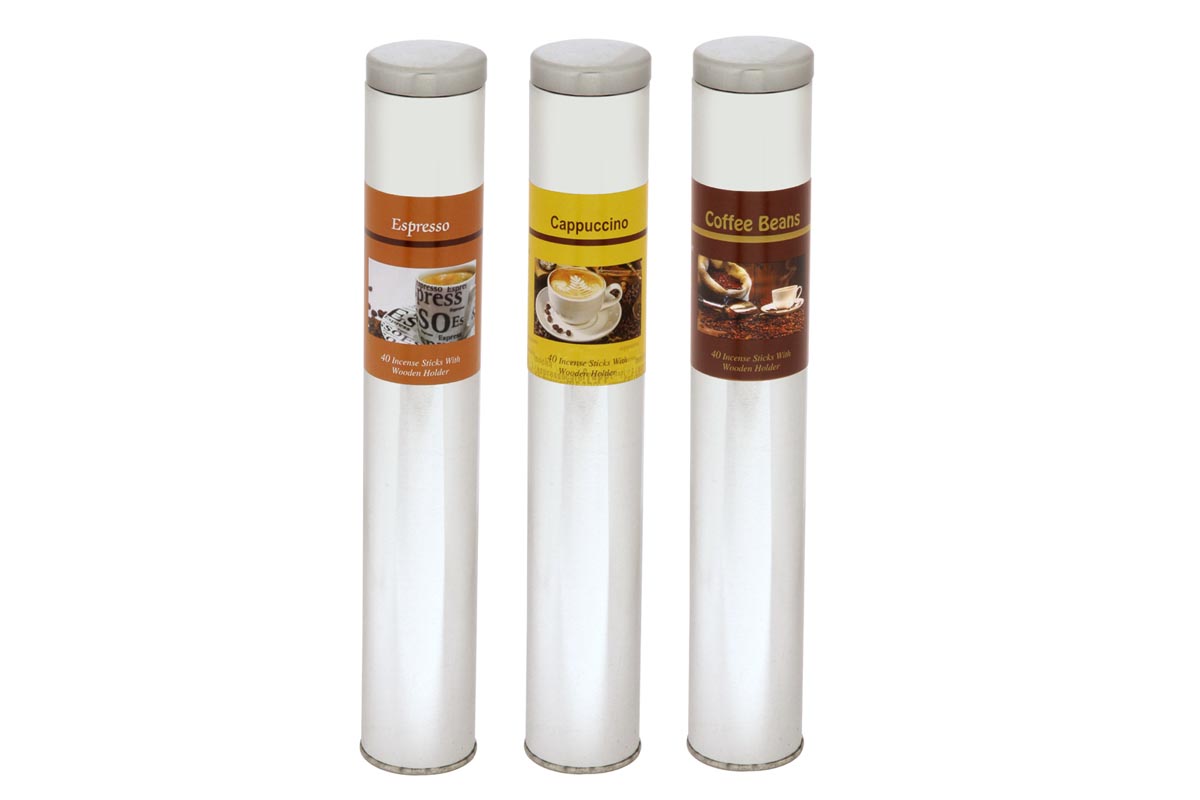 Coffee Range-40 Incense Stick Tin Cans (CFE - 1)
