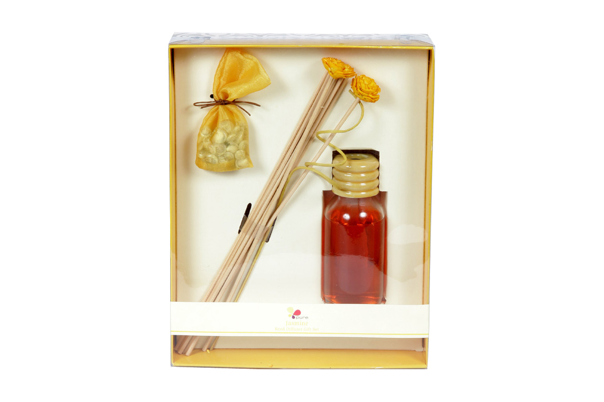 Jasmine-Reed Diffuser Set For Continous Fragrance Diffusion (R-5001/D)