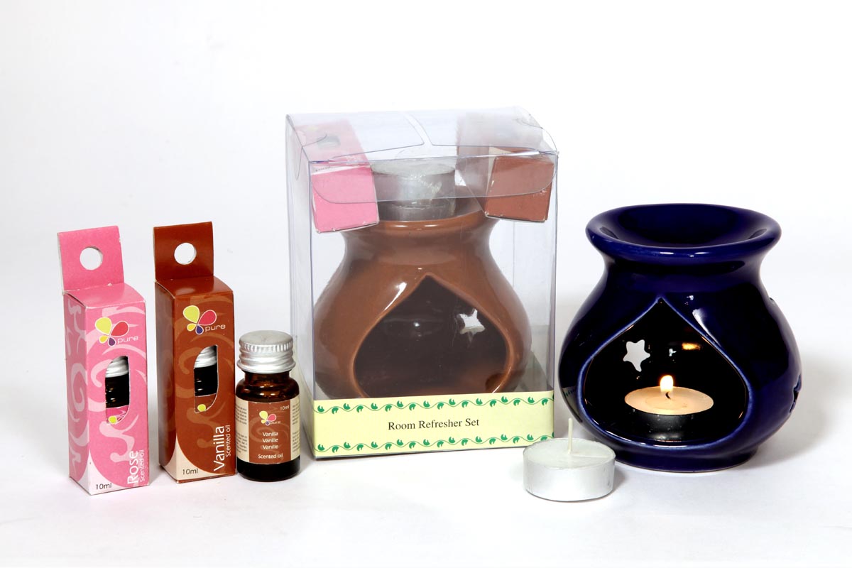 Ceramic Oil Burner- Room Refresher Set (O - 6023)