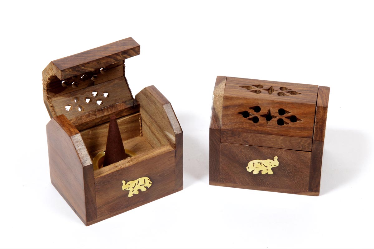 Wooden Incense Cone Box (WDN - 3)