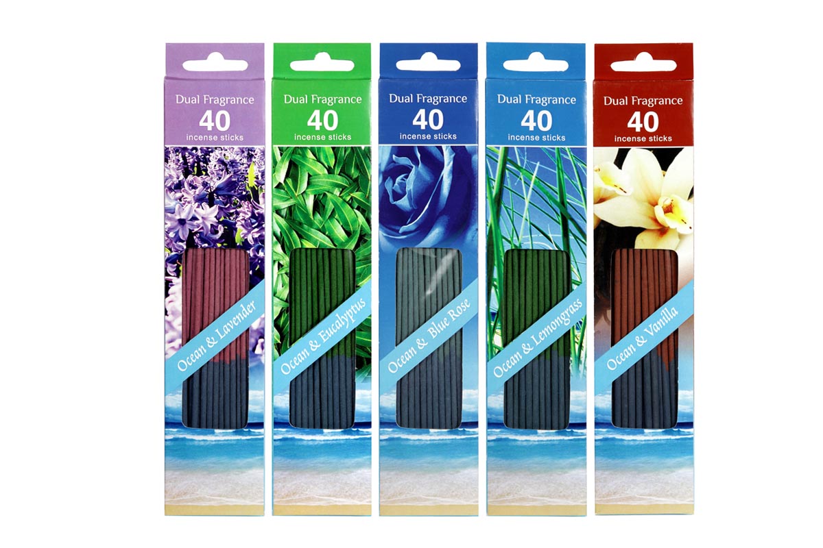 Ocean Range-40 Dual Incense Stick Packs (OCN - 8)