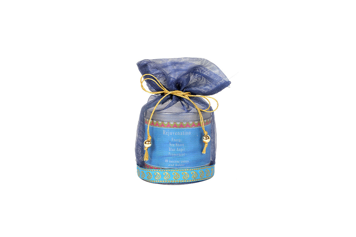 Rejuvenation-40 Incense Cones Tin Can in a Decorative Tissue Bag (A-1026/A)