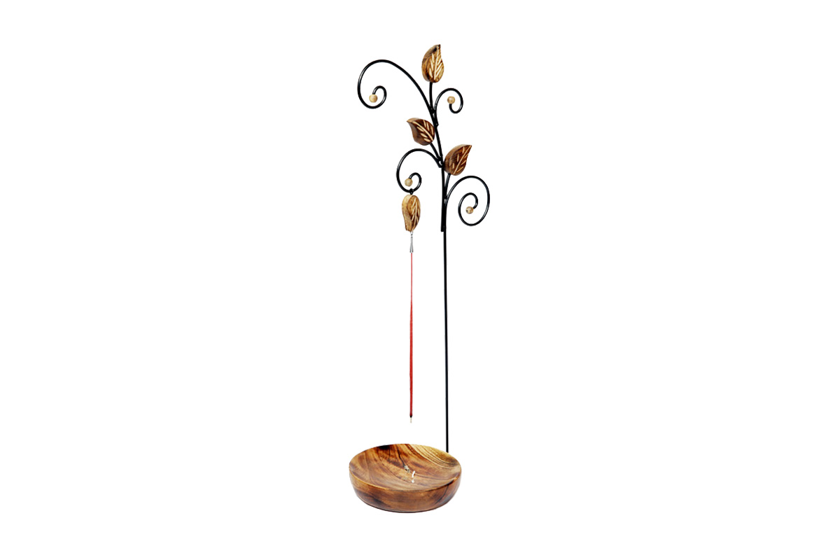 Decorative Hanging Incense Holder-Handcrafted Wooden Holder (HNGNG)