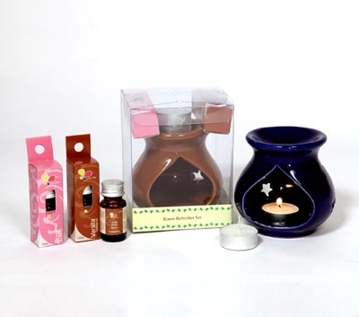 Ceramic Oil Burner- Room Refresher Set (O - 6023)