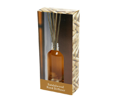 Sandalwood-Reed Diffuser Set For Continous Fragrance Diffusion (R-5008/C)