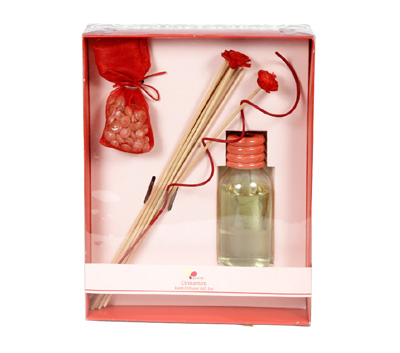 Cinnamon-Reed Diffuser Set For Continous Fragrance Diffusion (R-5001/A)
