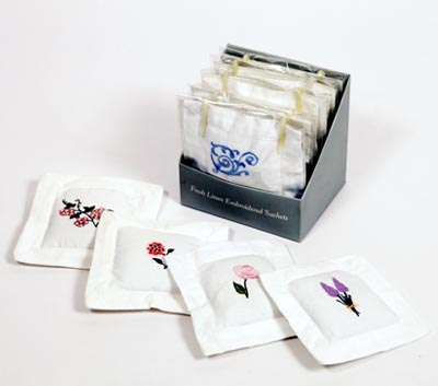 Embroidered -Scented Fabric Sachets (SHT - 3)