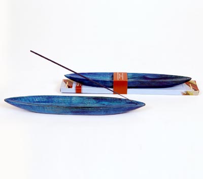 Ocean Range- Incense Stick and Wooden Boat Holder Set (OCN - 9)