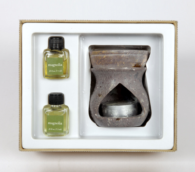 Soapstone Oil Burner -Room Refresher Set (O - 6001)