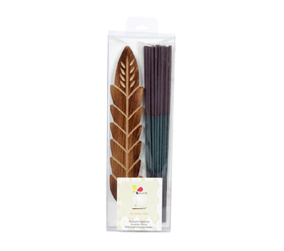 Ocean & Lavender-Dual Fragrance Incense Sticks & Holder Set (DUALF-1/C)