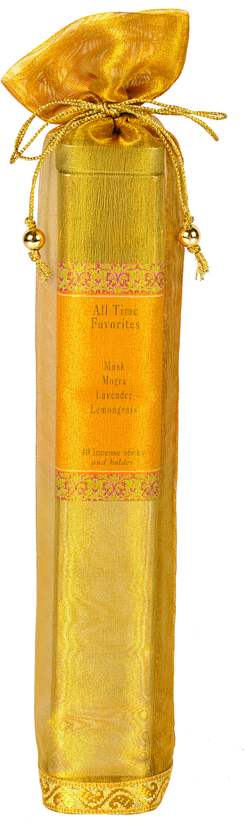 All Time Favorites-40 Incense Sticks Tin Can in a Decorative Tissue Bag (A-1027N/D)